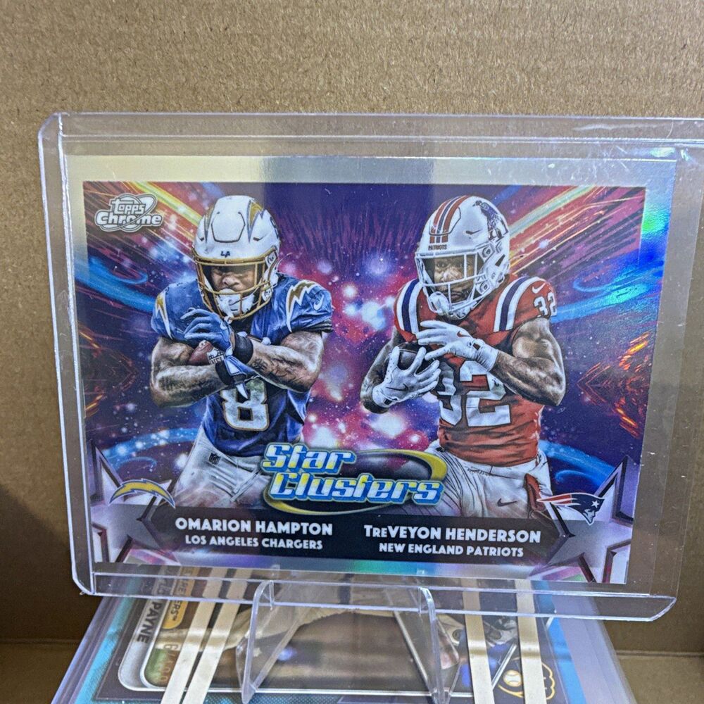 Topps 2025 Cosmic Chrome Star Clusters Insert #SC-3 Hampton/Henderson NFL